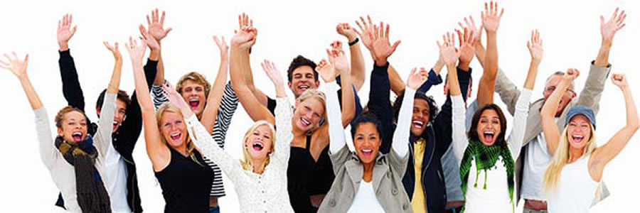 happy people banner